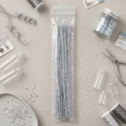 LDPE Clear Zip Top Bags 3" x 14" 100 pack