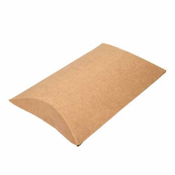 Kraft Pillow Boxes 5" x 1 1/4" x 7" 25 pack