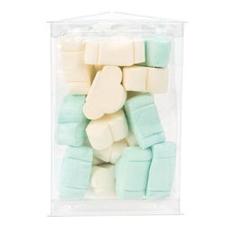 Crystal Clear Tube Triangle Shaped 4" x 3 1/16" x 6" 25 pack
