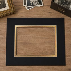 16" x 20" Double Mat Black/Gold 10 5/8" x 13 5/8" Inner Cut 10 pack