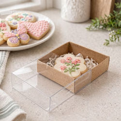Crystal Clear Box Slip Cover 3 3/16" x 1 1/16" x 3 1/4" 25 pack