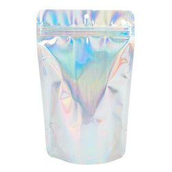 Holographic Stand Up Pouches 25 Pack 5 1/8" x 3 1/8" x 8 1/8" ClearBags