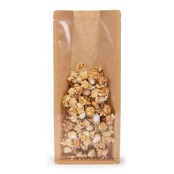 Kraft Backed Box Bottom Candy Bags 5" x 3" x 12" 100 pack