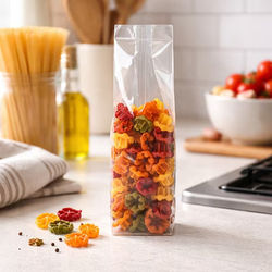 Home Compostable Flat Bottom Gusset w/ Paper Insert| 2 3/4? x 2? x 10? 100 Pack |FGPBE17
