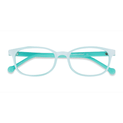 Unisex s rectangle Green Plastic Prescription eyeglasses - Eyebuydirect s Bound