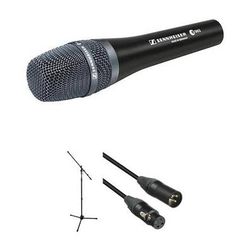 Sennheiser e 965 Handheld Condenser Microphone Kit with Tripod Boom Stand and Cable 500881