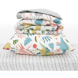 Little Unicorn Cotton Muslin Toddler Bedding 3 Piece Set - Boho Dino