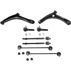 2011 Jeep Patriot 8-Piece Kit Front, Driver and Passenger Side Suspension, includes Control Arm, Sway Bar Link, and Tie Rod End