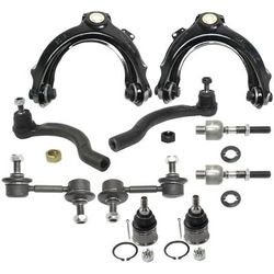 2004 Acura TSX 10-Piece Kit Front, Driver and Passenger Side, Upper Control Arm, includes Ball Joints, Sway Bar Links, and Tie Rod Ends