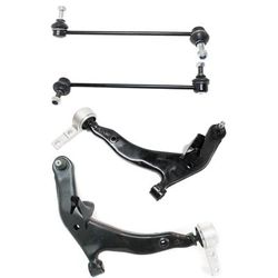 2005 Nissan Murano 4-Piece Kit Front, Driver and Passenger Side, Lower Control Arm, includes Sway Bar Links