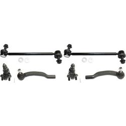 2005 Toyota Sienna 6-Piece Kit Front, Driver and Passenger Side Suspension, includes Ball Joint, Sway Bar Link, and Tie Rod End