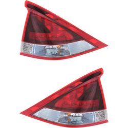 2012 Honda Insight Driver and Passenger Sides Tail Lights, with Bulbs, Halogen, 4-Door, Hatchback