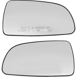 2011 Chevrolet Aveo Driver and Passenger Side Mirror Glasses, Heated, without Blind Spot Feature, with Backing Plate, 4-Door, Sedan