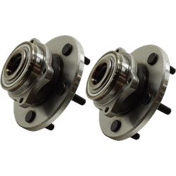 2008 Chrysler Pacifica Front, Driver and Passenger Side Wheel Hubs, With Bearing, With Sensor