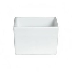 Bugambilia COMP13WW 54 1/2 oz Salad Bar Bowl - Resin Coated Aluminum, White, Textured White Finish