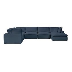 Cali Navy Modular Large Chaise Sectional - REN-L0096-SEC2