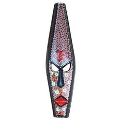 Epa Face,'Painted African Wood Mask from Ghana'