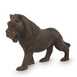 Ebony sculpture, 'Lion Majesty'
