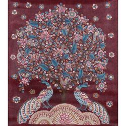 Nature's Smile,'Original Nature-Themed Kalamkari Painting'