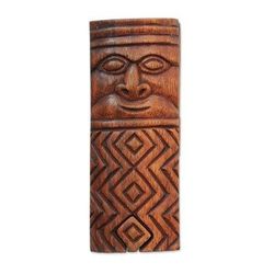 Ethnic Tribe,'Ethnic Suar Wood Puzzle Box from Bali'