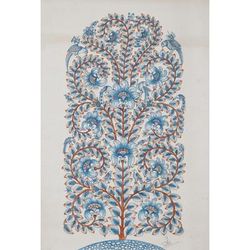 The Blue Creeper,'Original Indian Folk Art Painting'