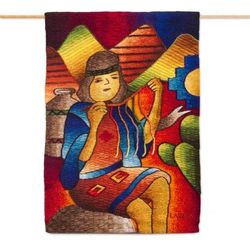 El Quipu,'Artisan Crafted Alpaca Blend Tapestry from Peru'