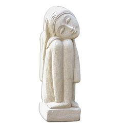 Thoughtful Woman,'Sandstone sculpture'