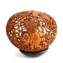 Cupid's Arrow,'Hand Made Romantic Coconut Shell Sculpture'