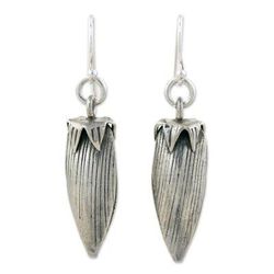Sterling silver dangle earrings, 'Forbidden Fruit'