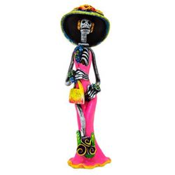 Gorgeous Catrina,'Catrina Day of the Dead Ceramic Sculpture from Mexico'
