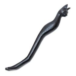 Kitty Comfort in Black,'Black Cat Paw Wood Back Scratcher Hand Carved in Bali'