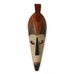Stand Firm,'Handcrafted Wood Wall Mask'