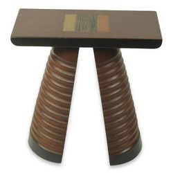 Tekura Mask,'Handcrafted African Cedar Wood Stool'
