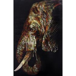 Elegant Elephant,'Original Signed Painting of Elephant in Acrylic and Pastel'