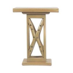 Triangle Arches,'Cedar Wood Decorative Accent Table from Ghana'