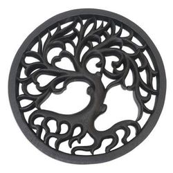 Ginseng Tree,'Hand Carved Suar Wood Tree-Motif Relief Panel'