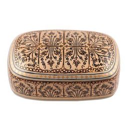 Srinagar Elegance,'Small Decorative Wood and Papier Mache Box'
