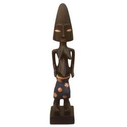 All is Well,'Hand Carved Sese Wood Statuette'