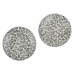 Twilight Spring,'Pair of Talavera Ceramic Luncheon Plates with Floral Pattern'