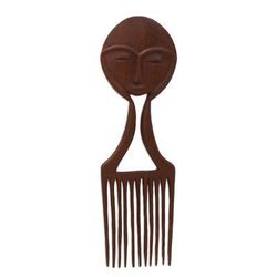 Hear My Voice,'Artisan Crafted Mahogany Wood Wall Art'
