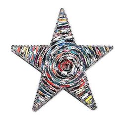Starlight Blessing,'Handmade Recycled Paper Star Table Art Holiday Decor'