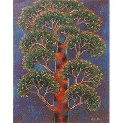 The Protector,'Signed Tree Painting on Canvas'