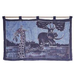 Batik wall hanging, 'Roaming Free'