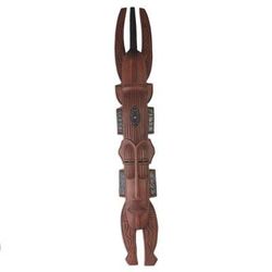 Horned King,'Ashanti Wood Mask'
