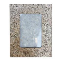 'Pathways' (4x6) - Eggshell Mosaic Picture Frame
