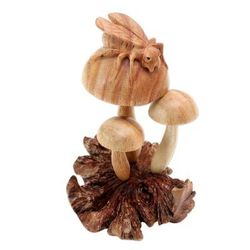 Little Ladybug,'Artisan Hand Carved Nature-Themed Sculpture'