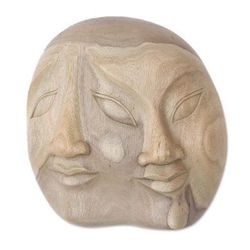 Wood mask, 'Two Dimensions'