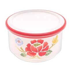 Poppy Garden in Red,'Hand-Painted Round Ceramic Box'