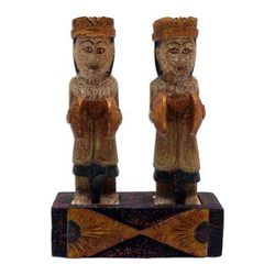 Accompanying Ceng Ceng,'Hand Made Albesia Wood Statuette'