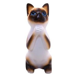 Siamese Cat Wish,'Wood sculpture'